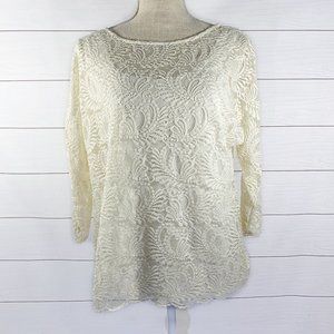 Ruby Rd Lace Top SMALL